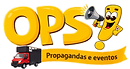 Logo de OPS! Propagandas e Eventos – Carros de Som e Trios Elétricos - Serviço Profissional - ATENDEMOS CAPITAL E GRANDE SÃO PAULO