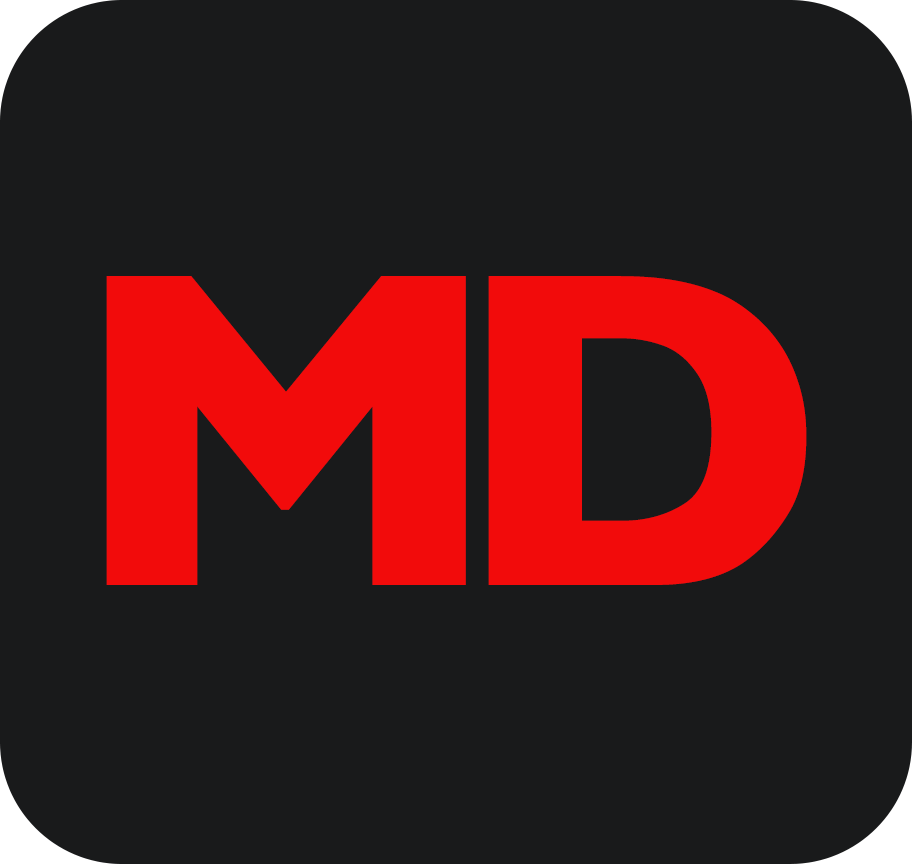 Logo de MD filme - Produtora Audiovisual